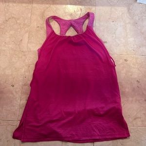 Hot & Light Pink Double Lined Ivivva By LuluLemon Tank Top. With Built In Bra.